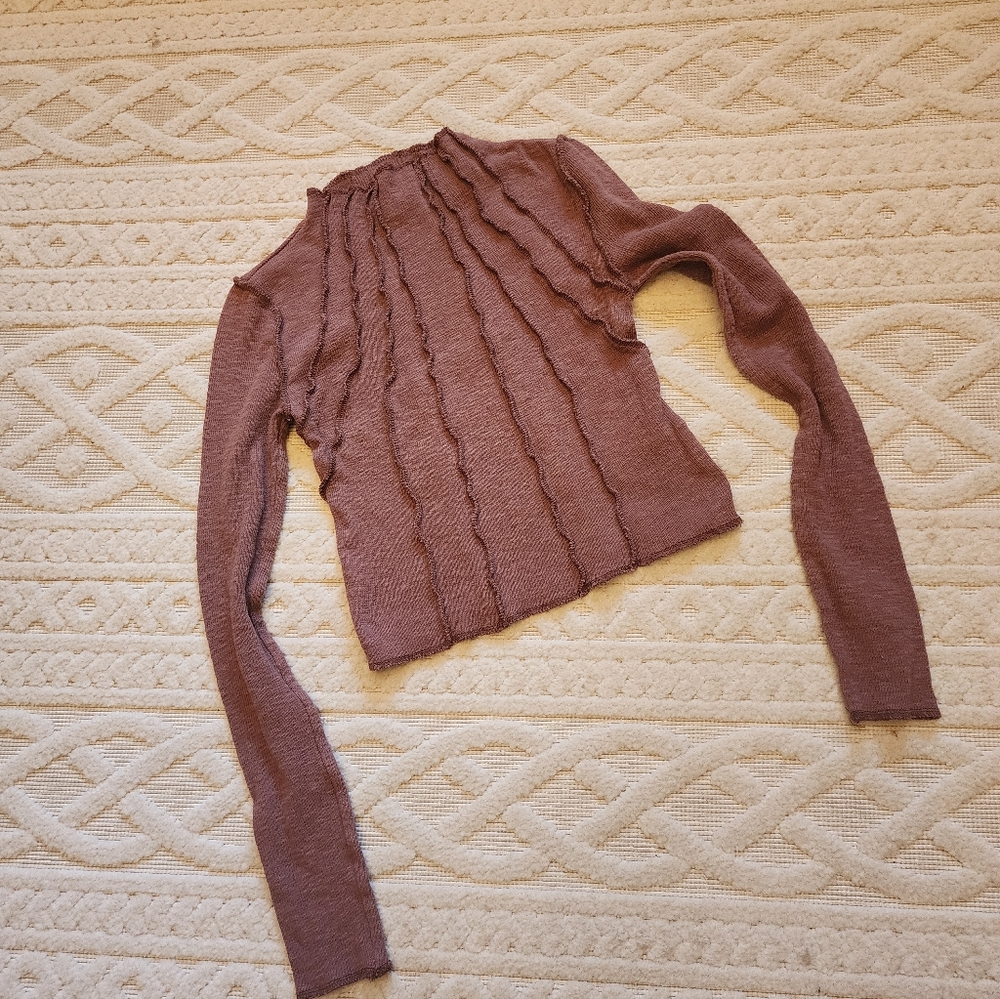 S BDG  Brown Mockneck Turtleneck